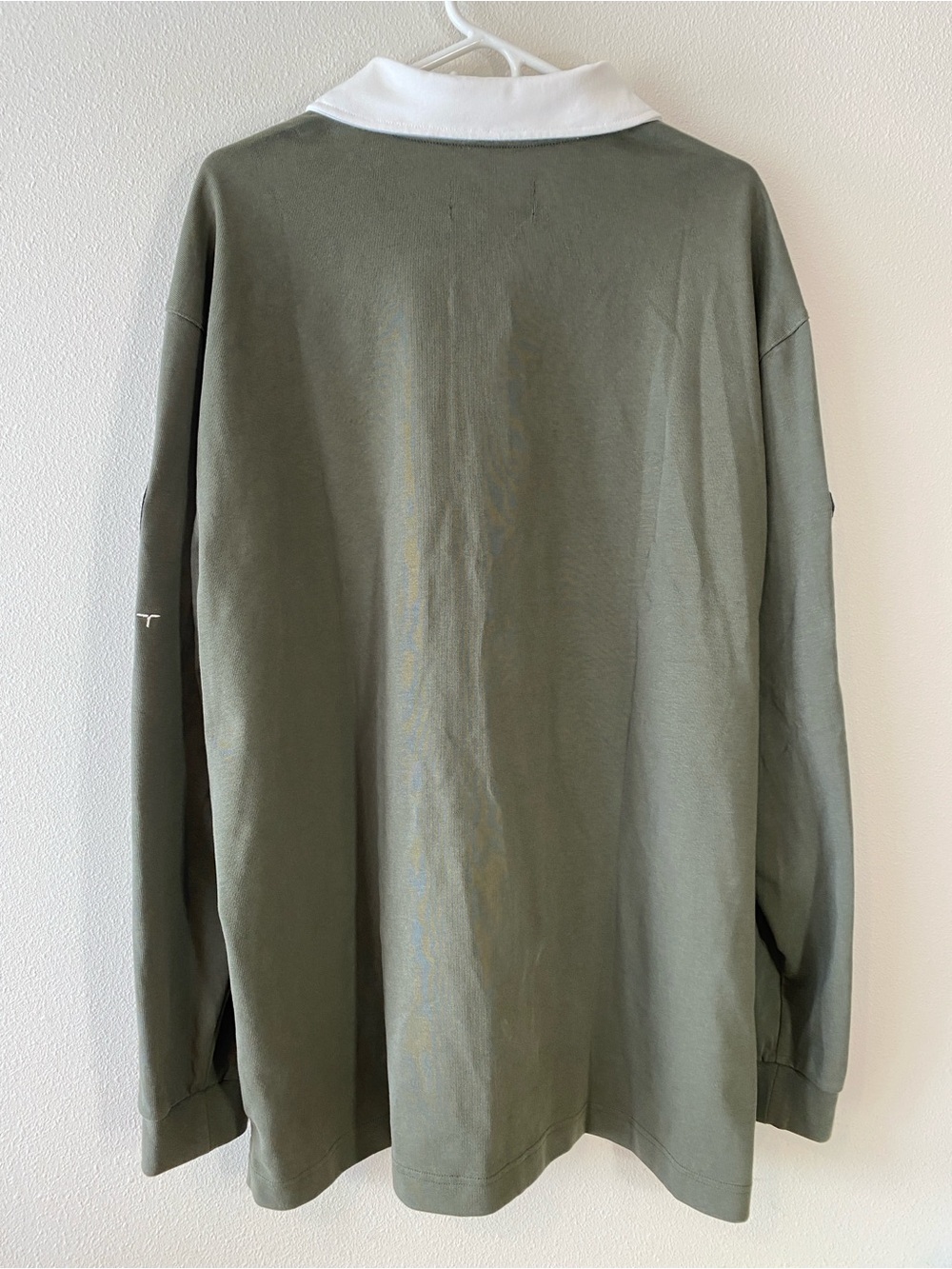 Jordan Essentials Long Sleeve Rugby Shirt Motocross Patches Green $95 - XL - Picture 10 of 10